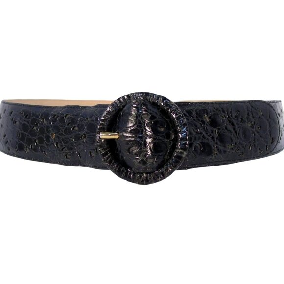 NANCY GONZALEZ $695 Genuine Crocodile Belt Women's M (29-32.5 in) - Picture 1 of 10